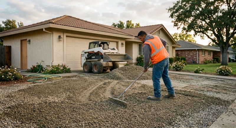Gravel Spreading in Calvert County, MD