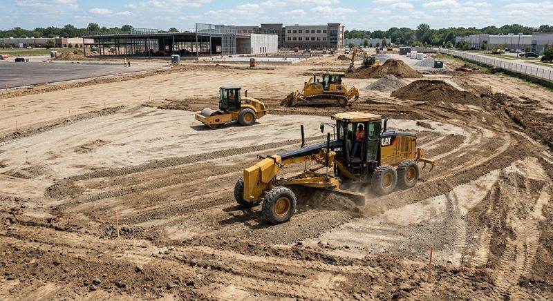 Parking Lot Excavation in South Houston, TX