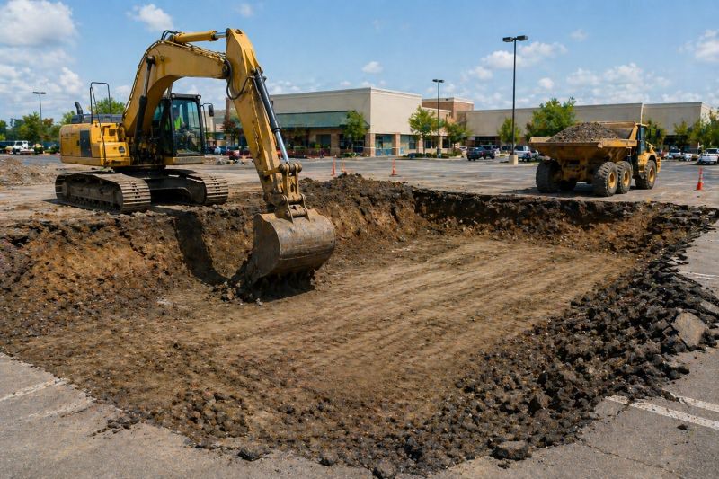 Parking Lot Leveling in Cumming, GA