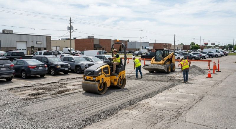 Parking Lot Leveling in Davis County, UT