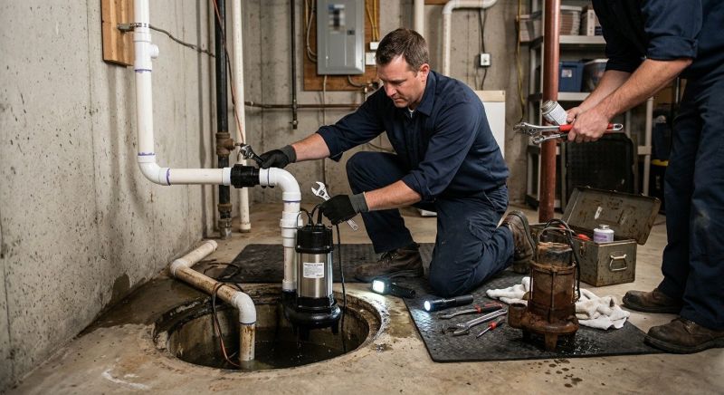 Sump Pump Installation in Des Moines, IA