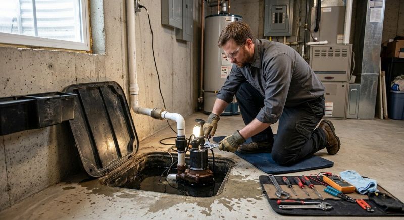 Sump Pump Relocation in Warwick, RI